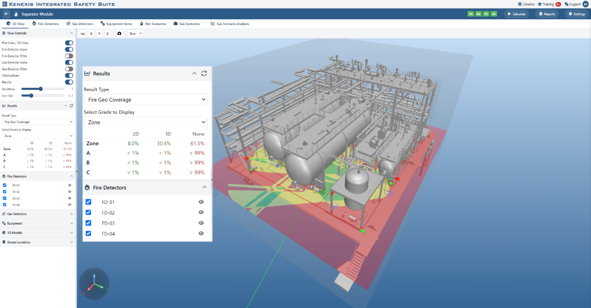 Kenexis® Fire & Gas Mapping software (12-month license)