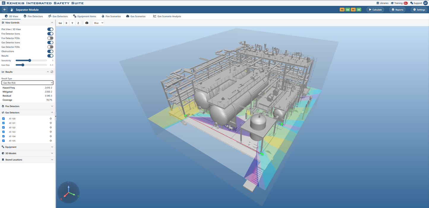 Kenexis® Fire & Gas Mapping software (12-month license)